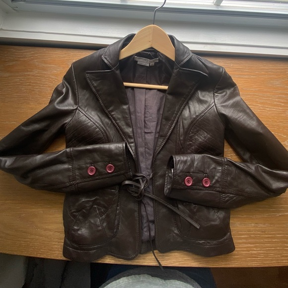 2YK Leather fitted Jacket - Picture 4 of 6